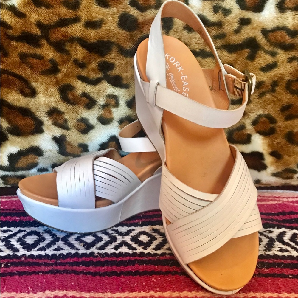 White Kirk-ease Espadrilles size 9